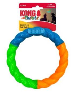 Kong Twistz High-Viz Ring Dog Toy Small