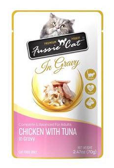 Fussie Cat Premium Pouch Chicken w/Tuna in Gravy