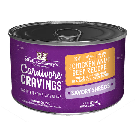 Stella & Chewy Chicken / Beef Shreds Cat 5.2 oz.