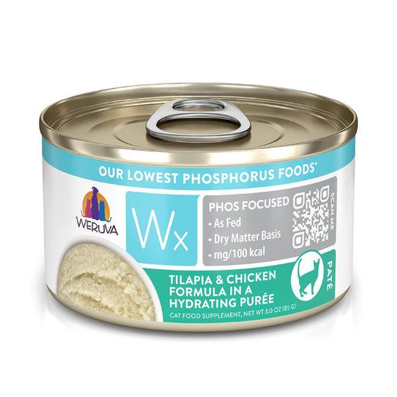 Weruva WX Low Phosphorus Tilapia and Chicken Puree 3 oz