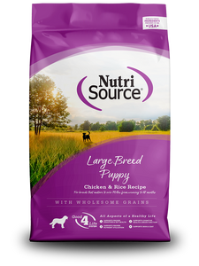 NutriSource Large Breed Grain Inclusive Puppy Recipe with Chicken & Rice Dry Dog Food