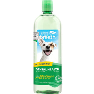 TropiClean Fresh Breath Dental Health Solution for Dogs