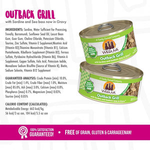 Weruva Outback Grill with Sardine and Seabass in Gravy Cat Food