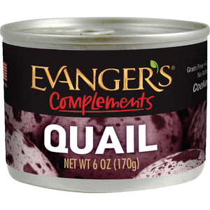 Evanger's Grain Free Quail For Dogs & Cats 6 Oz