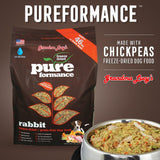 Grandma Lucy's Pureformance Rabbit and Chickpea Freeze Dried Grain Free Dog Food