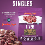 Grandma Lucy's Singles Freeze Dried Liver Single Ingredient Pet Treats