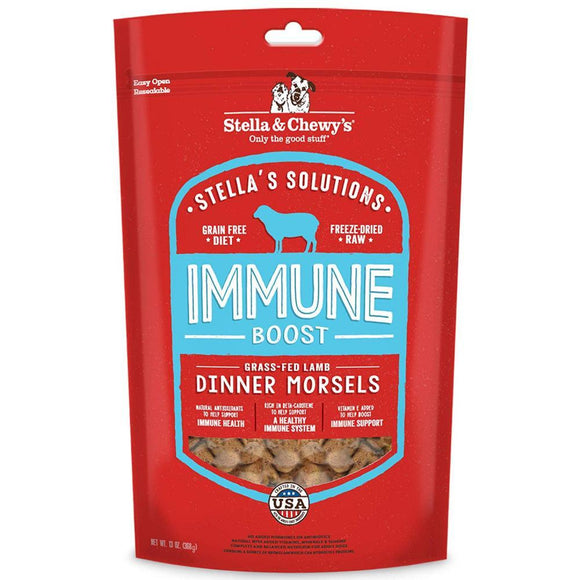 Stella & Chewy's Stella's Solutions Grain Free Immune Boost Grass Fed Lamb Dinner Morsels Freeze-Dried Raw Dog Food