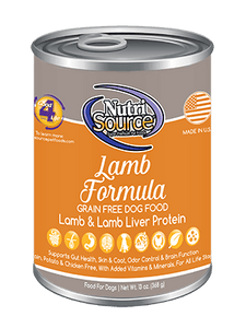 NutriSource Lamb Grain Free Canned Dog Food