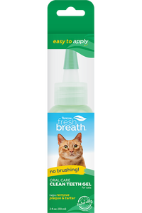 TropiClean Fresh Breath No Brushing Clean Teeth Dental & Oral Care Gel for Cats