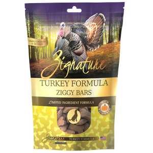 Zignature Ziggy Bars Turkey Formula Dog Treats