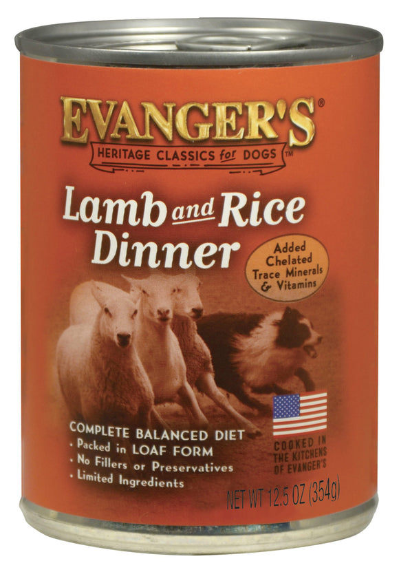 Evanger's Lamb & Rice Dinner