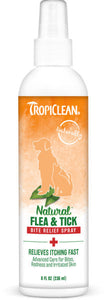 TropiClean Natural Flea & Tick Bite Relief Spray