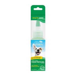 TropiClean Fresh Breath No Brushing Clean Teeth Dental & Oral Care Gel for Dogs 2 oz